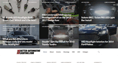 Desktop Screenshot of betterautomotivelighting.com